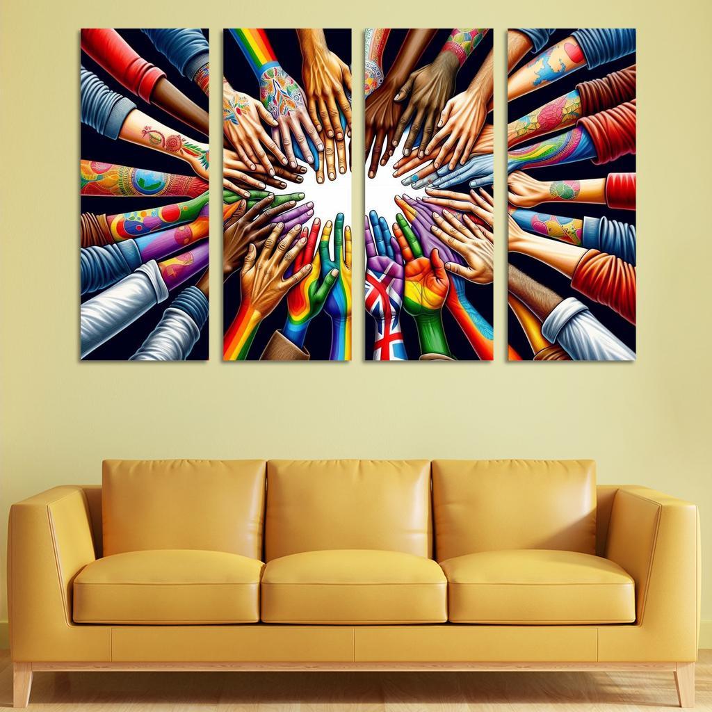 Art For Peace A Global Call To Action Custom Paintings Frame