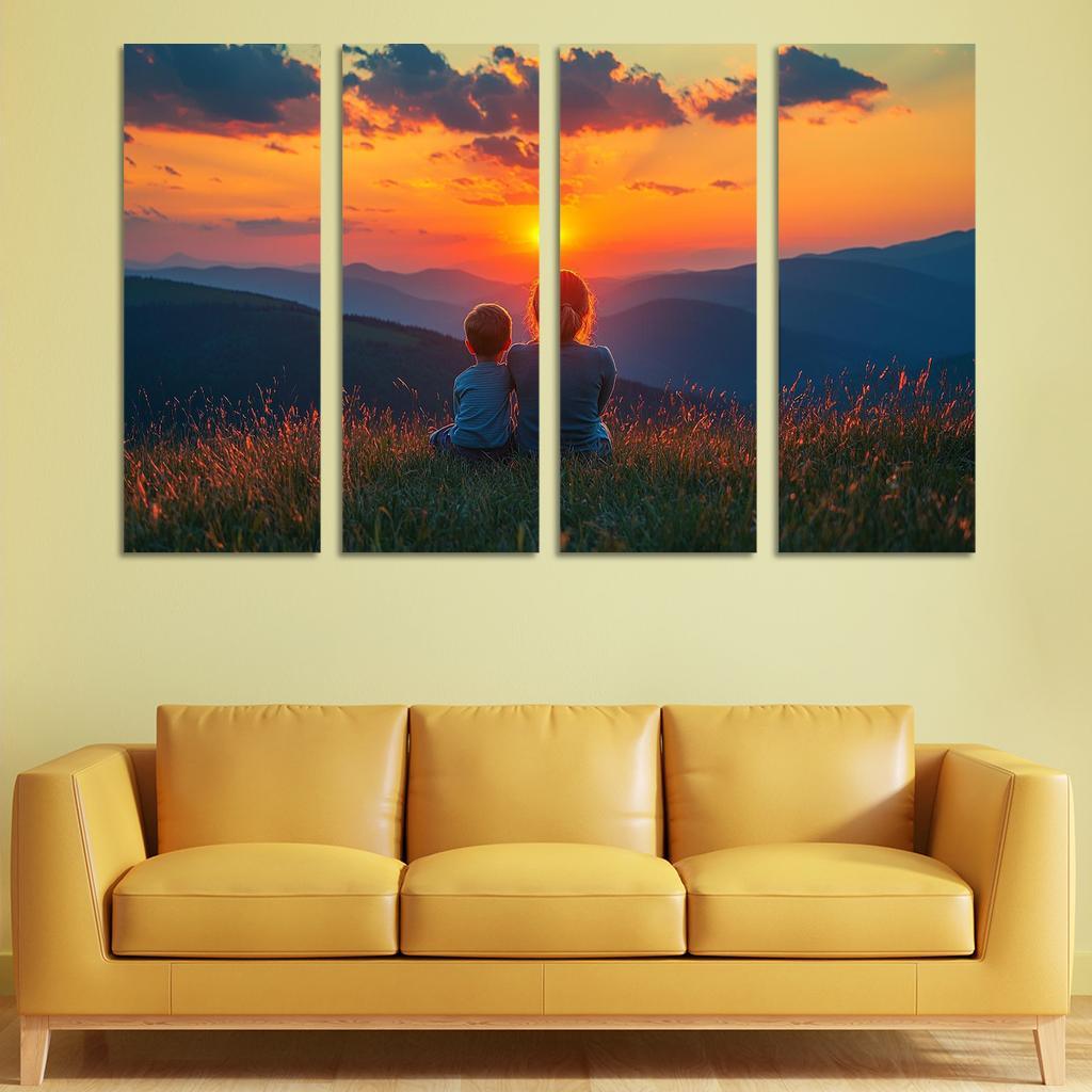 Embracing Change A Mothers Steadfast Love Custom Paintings Frame