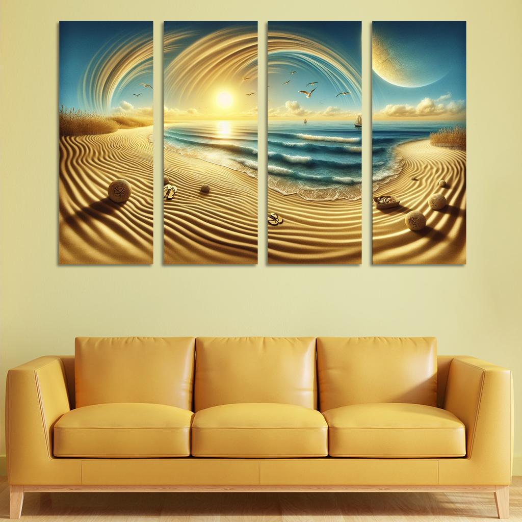 Serenity Sands Beach Premium Artwork Frames