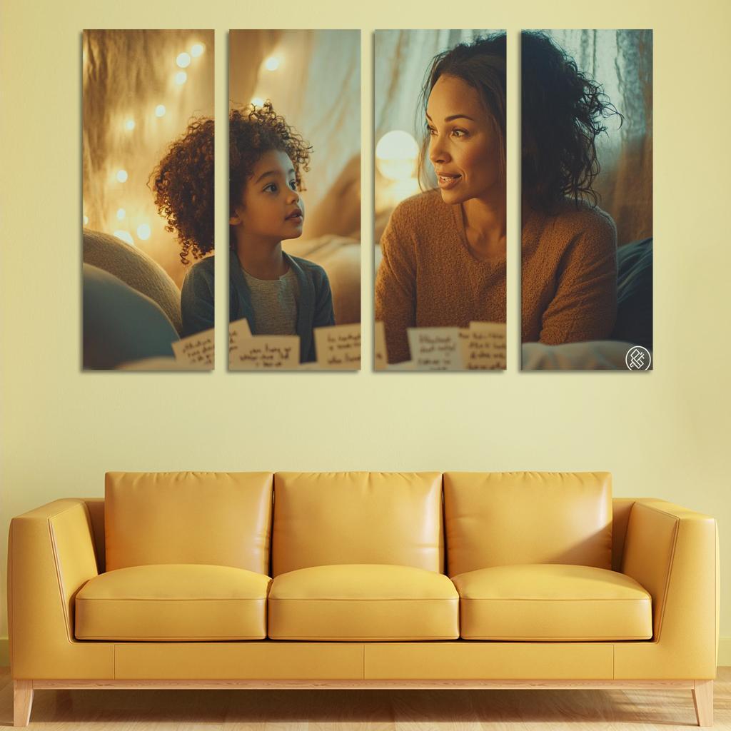 A Mothers Whisper Gentle Words Of Wisdom Modern Paintings Frame