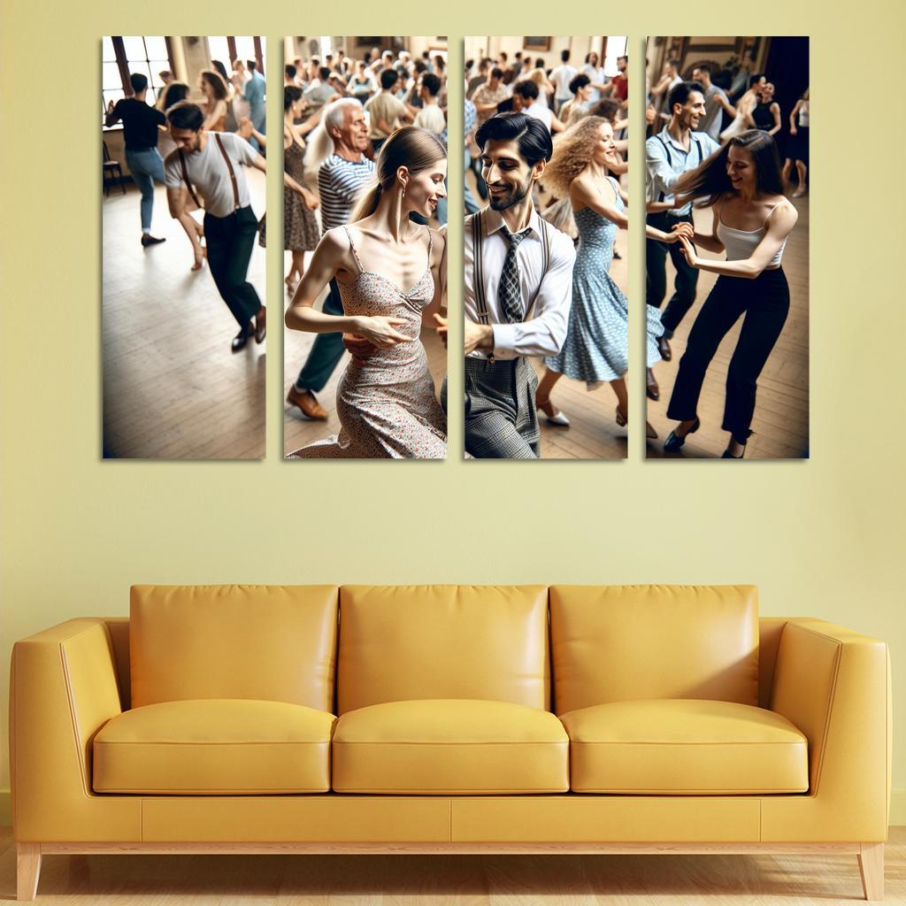 Balboa The Dance Of Swing And Joy Modern Paintings Frame