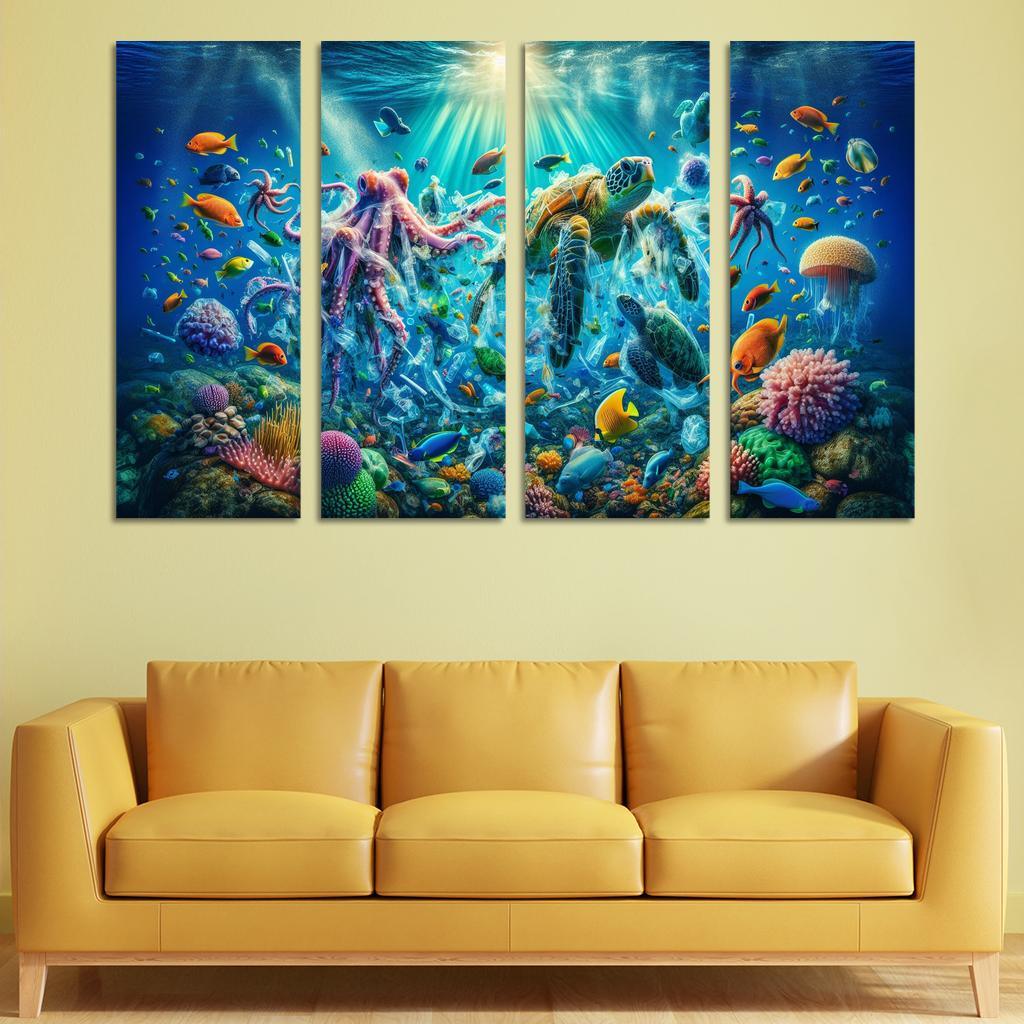 A Future Without Plastic Reimagining Waste Custom Paintings Frame