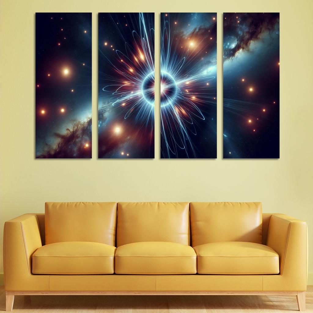 The Secret Lives Of Pulsars Abstract Paintings Frame