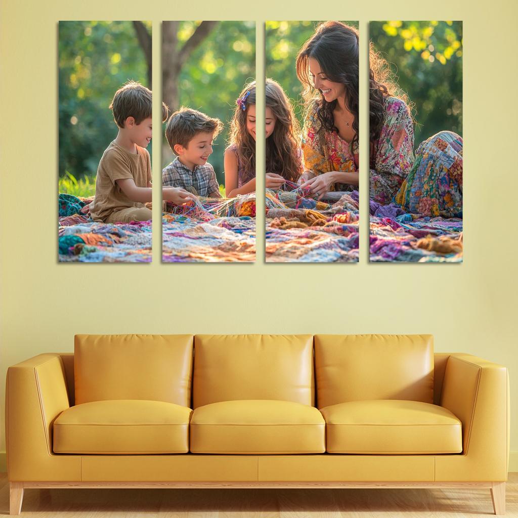 A Tapestry Of Love Threads Of Family Memories Custom Paintings Frame
