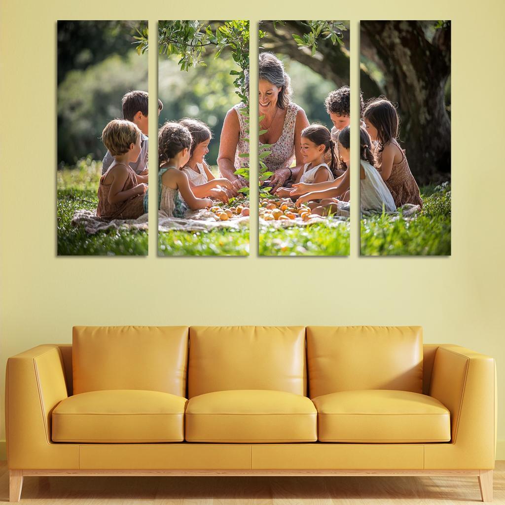 Branches Of Love A Mothers Family Tree Canvas Paintings Frame