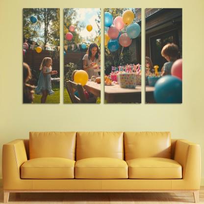 Moments Of Joy A Mothers Celebration Of Life Canvas Paintings Frame