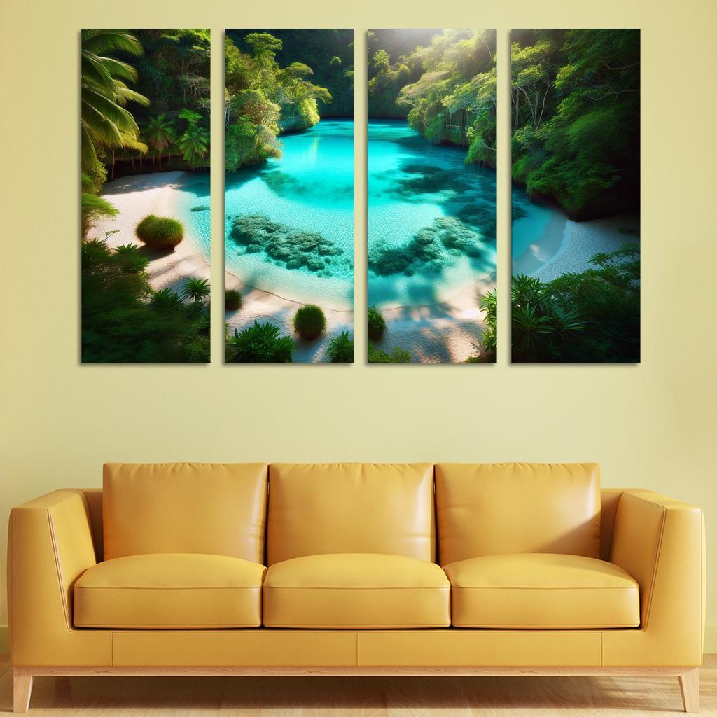 Lagoon Of Dreams Modern Paintings Frame