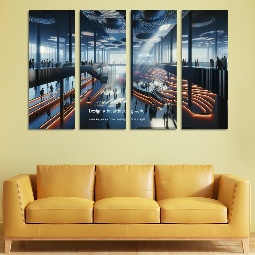 Cinematic Spaces Architecture And Film Custom Paintings Frame