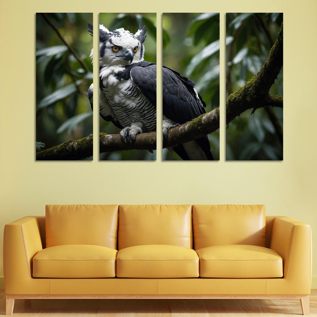 The Regal Harpy Eagle The Forest Monarch Custom Paintings Frame