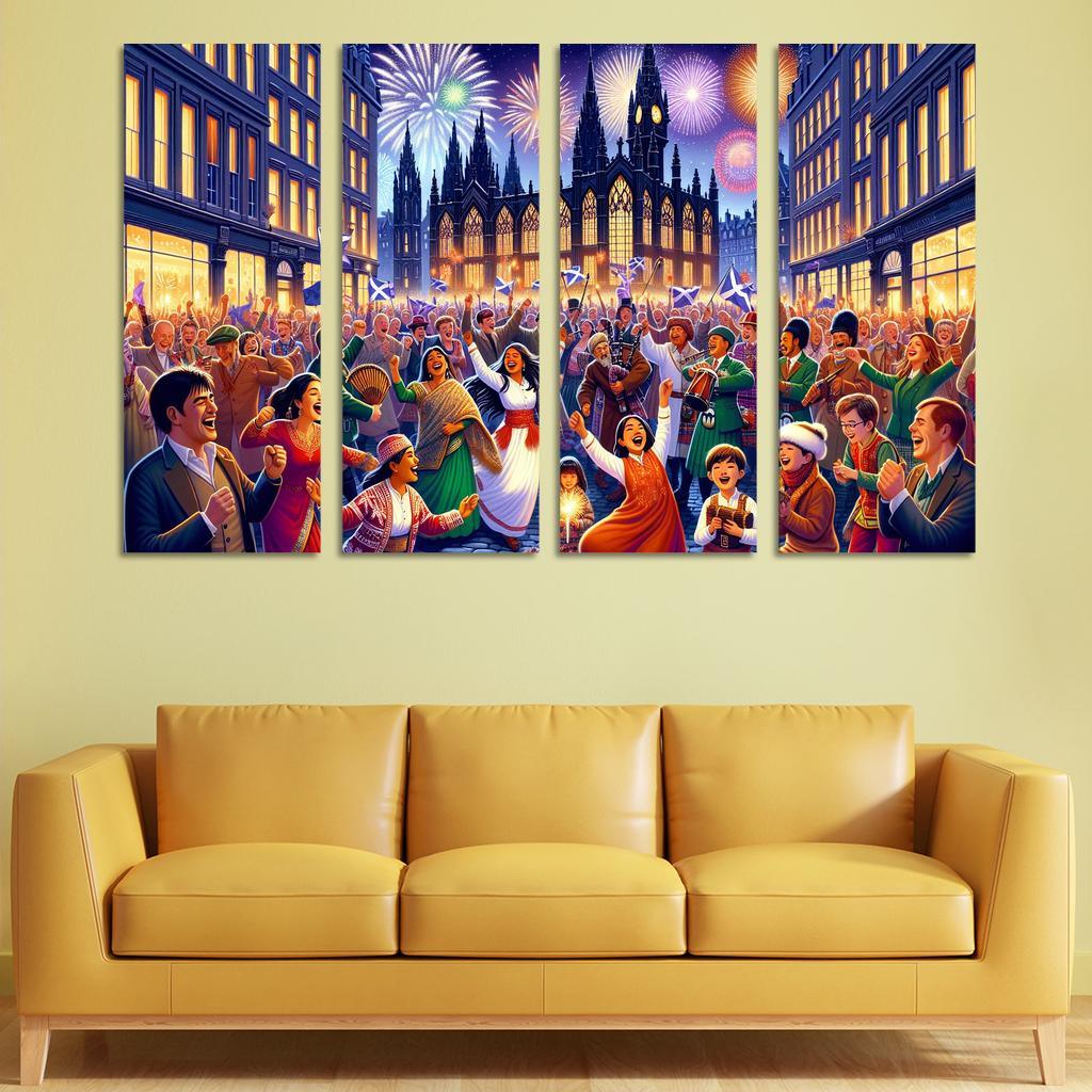 Hogmanay Canvas Paintings Frame