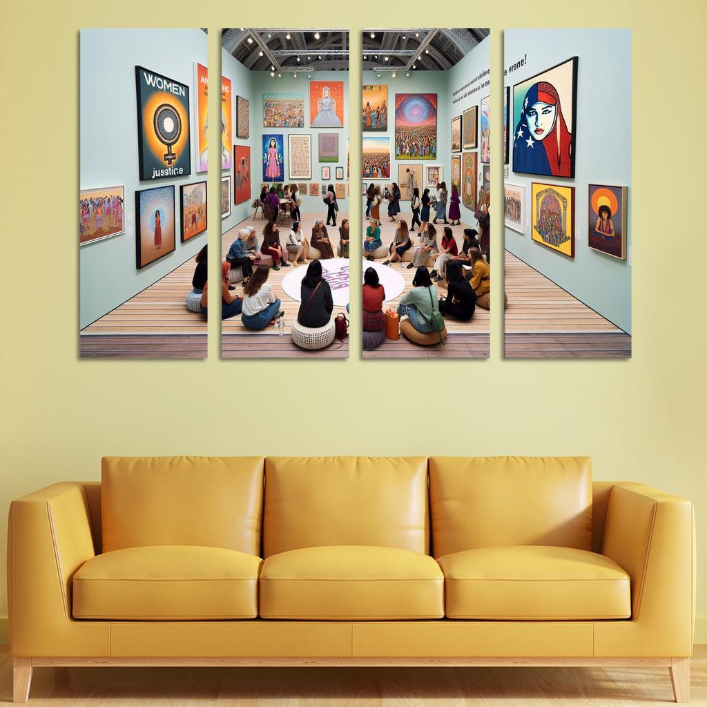 Dreams Of Equality Gender Justice Through Art Oil Paintings Frame