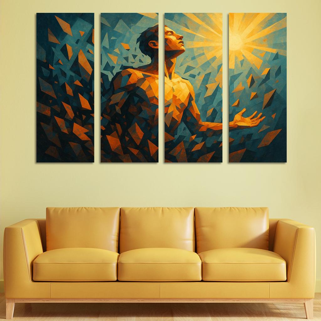 Echoes Of Resilience In Mental Health Art Canvas Paintings Frame