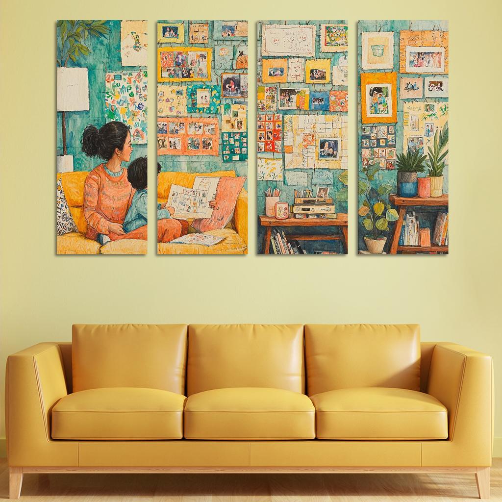 The Tapestry Of Family A Mothers Weaving Custom Paintings Frame