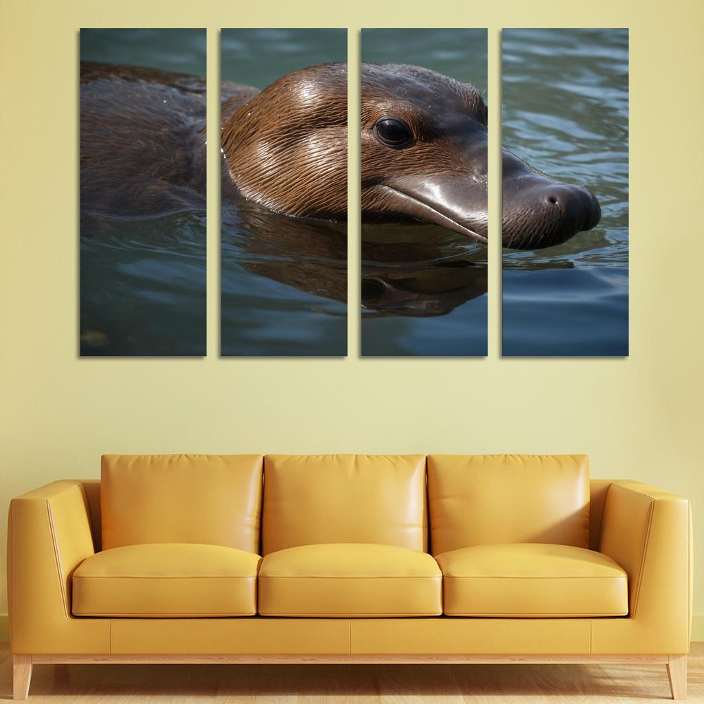 The Mysterious Platypus Nature's Oddity Premium Artwork Frames