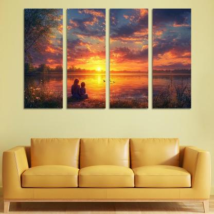 Sunsets And Sunrises Cycles Of Love Custom Paintings Frame