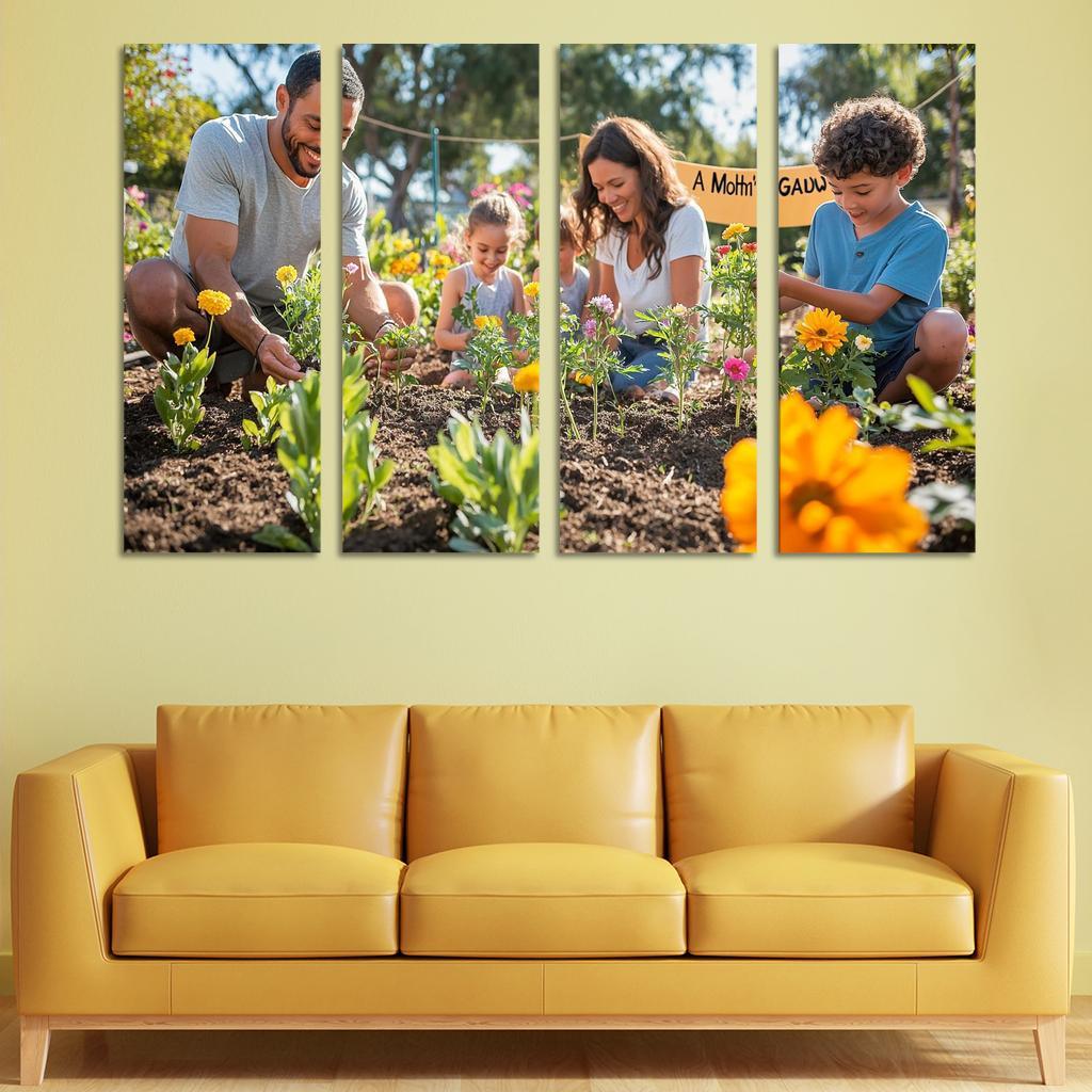 A Mothers Garden Blossoming Love Modern Paintings Frame