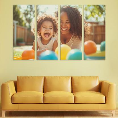 Echoes Of Laughter Celebrating Joy Custom Paintings Frame