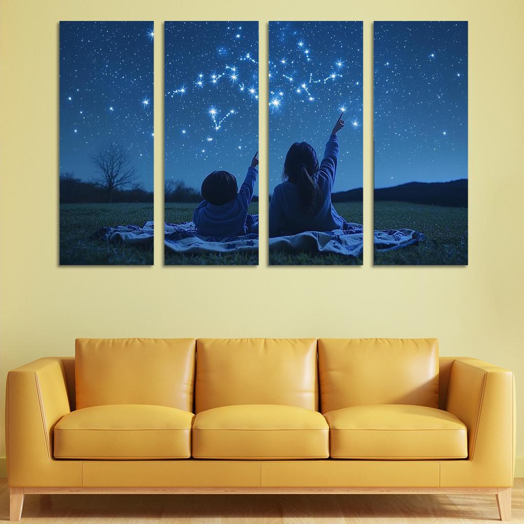 Guiding Stars A Mothers Light Canvas Paintings Frame