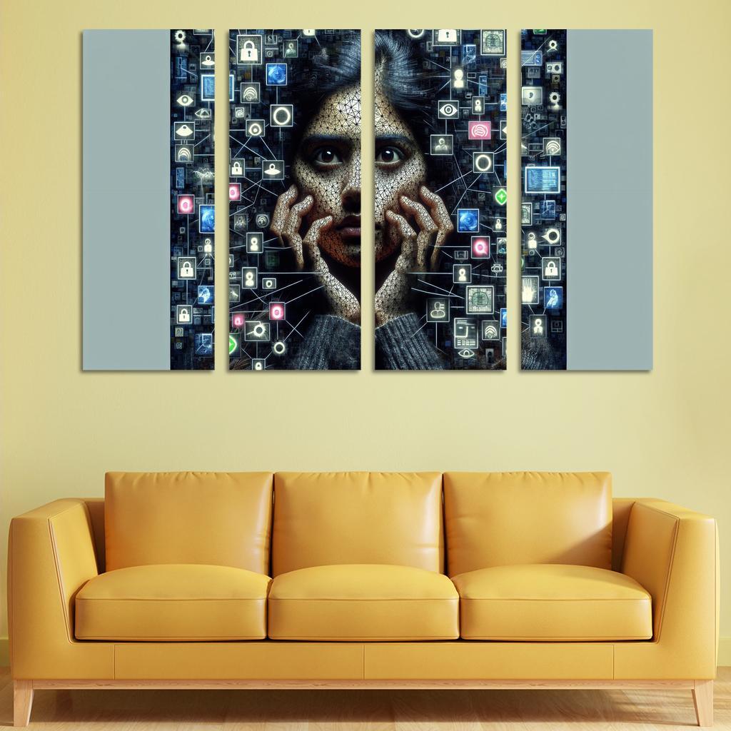 Digital Shadows Privacy In The Modern World Custom Paintings Frame