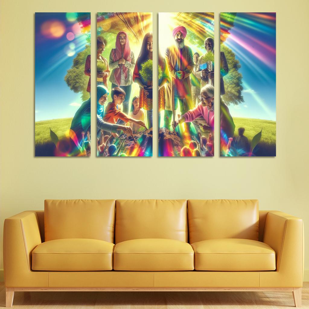 Healing The Planet Environmental Justice For All Custom Paintings Frame