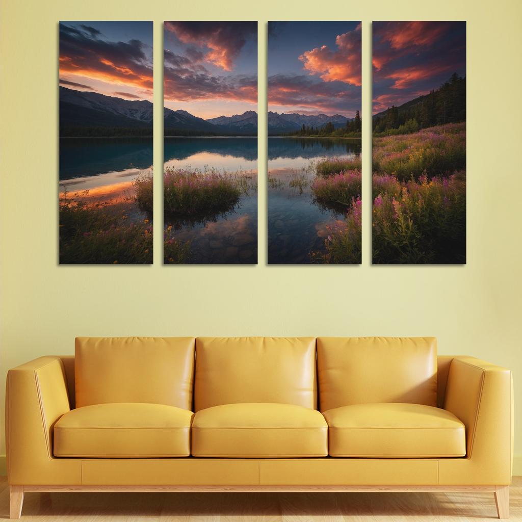 The Ethereal Glow Of Celestial Waters Oil Paintings Frame