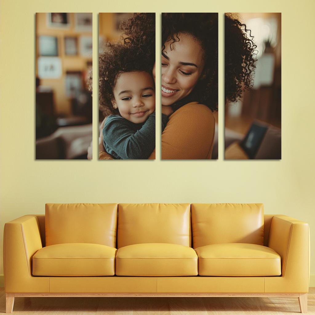 A Mother's Embrace The Heart Of Family Canvas Paintings Frame