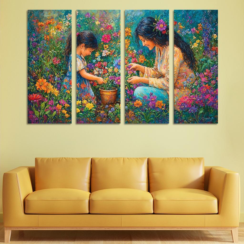 The Garden Of Gratitude A Mothers Nurturing Hands One-piece Frames