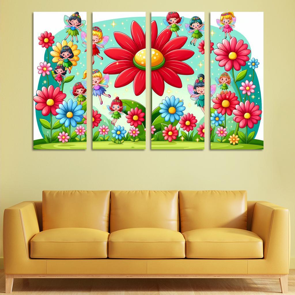 Whimsical Fairy Garden Premium Artwork Frames