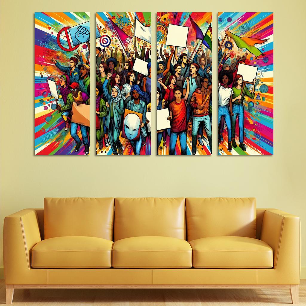 Youth Voices The Power Of Future Generations Multi-panel Paintings