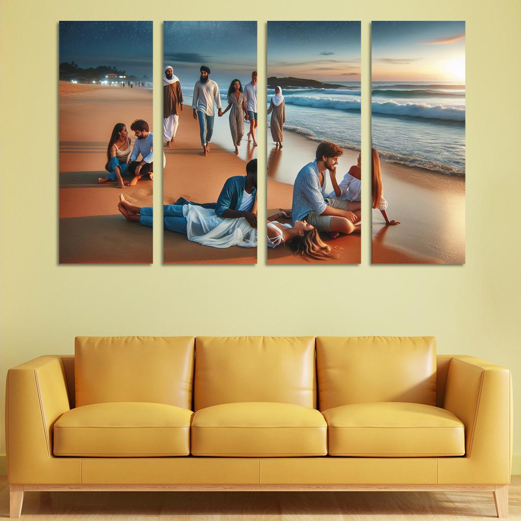 Twilight Cove A Romantic Escape Custom Paintings Frame