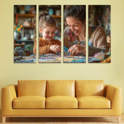 Threads Of Time A Mothers Lifelong Journey Canvas Paintings Frame