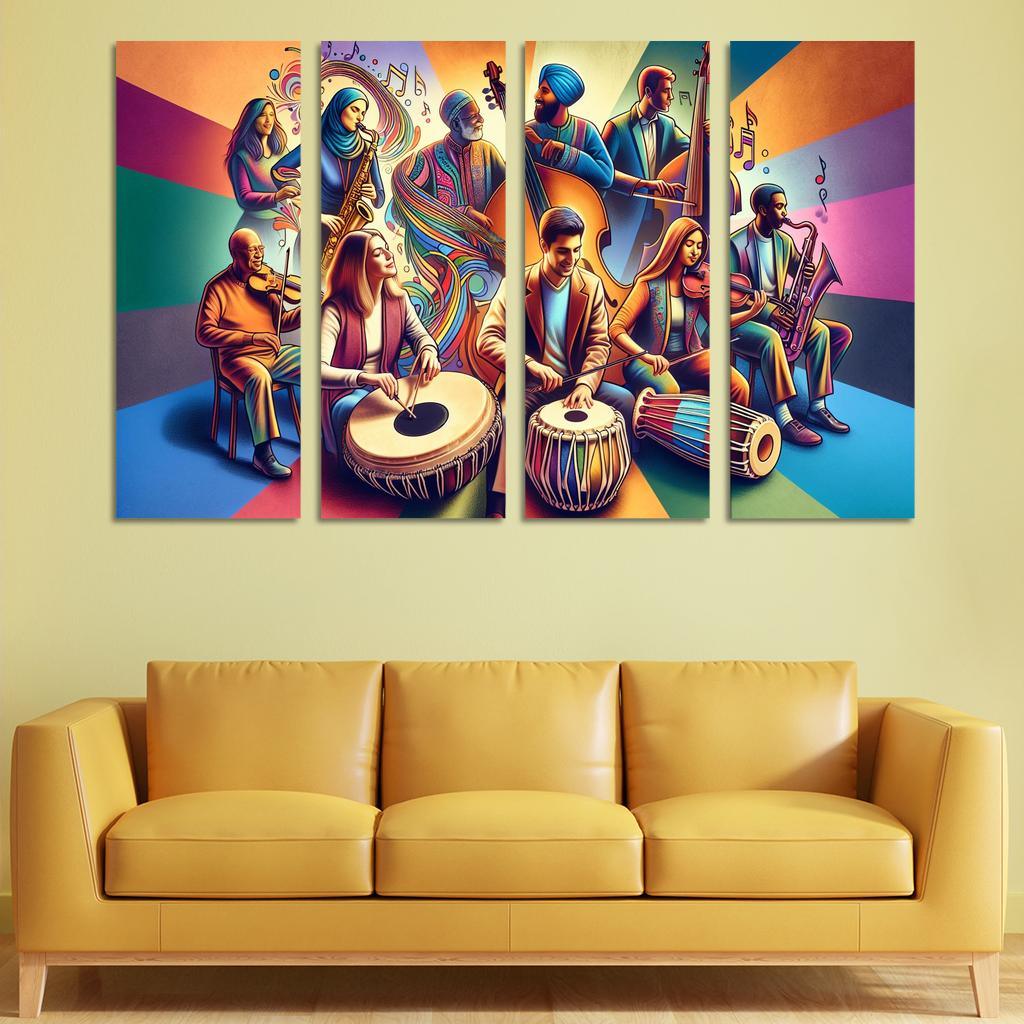 Voices In Harmony The Power Of Music In Social Change Custom Paintings Frame