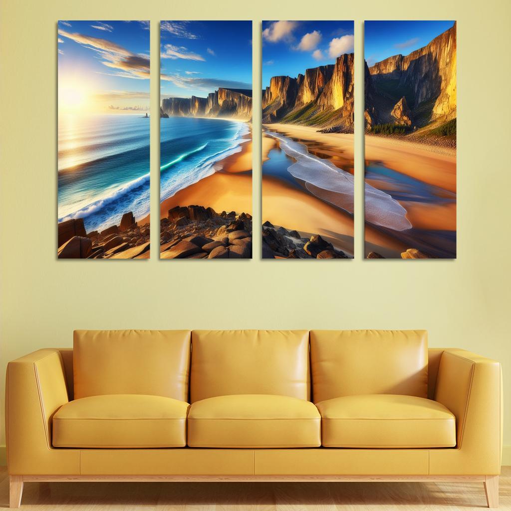 Majestic Waters A Coastal Retreat Custom Paintings Frame