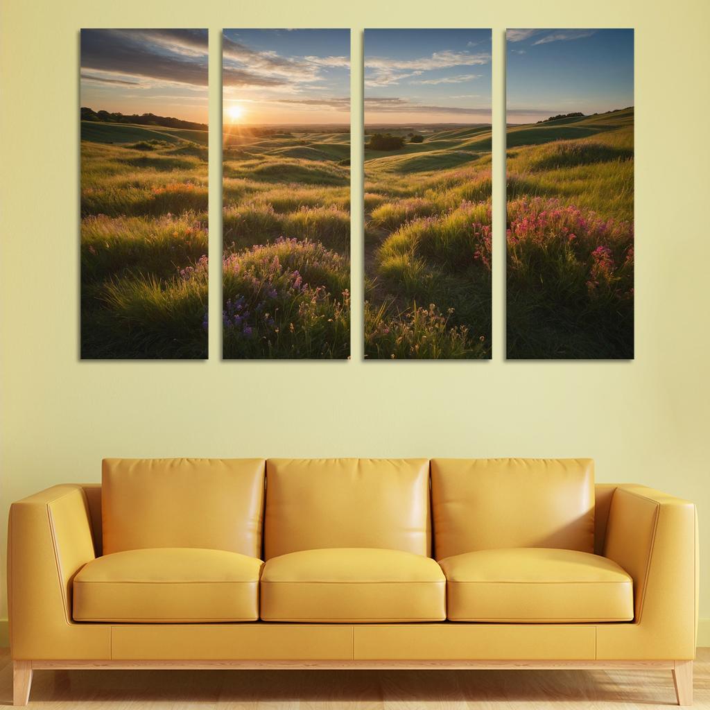 The Unending Pathways Of Rolling Meadows Multi-panel Paintings