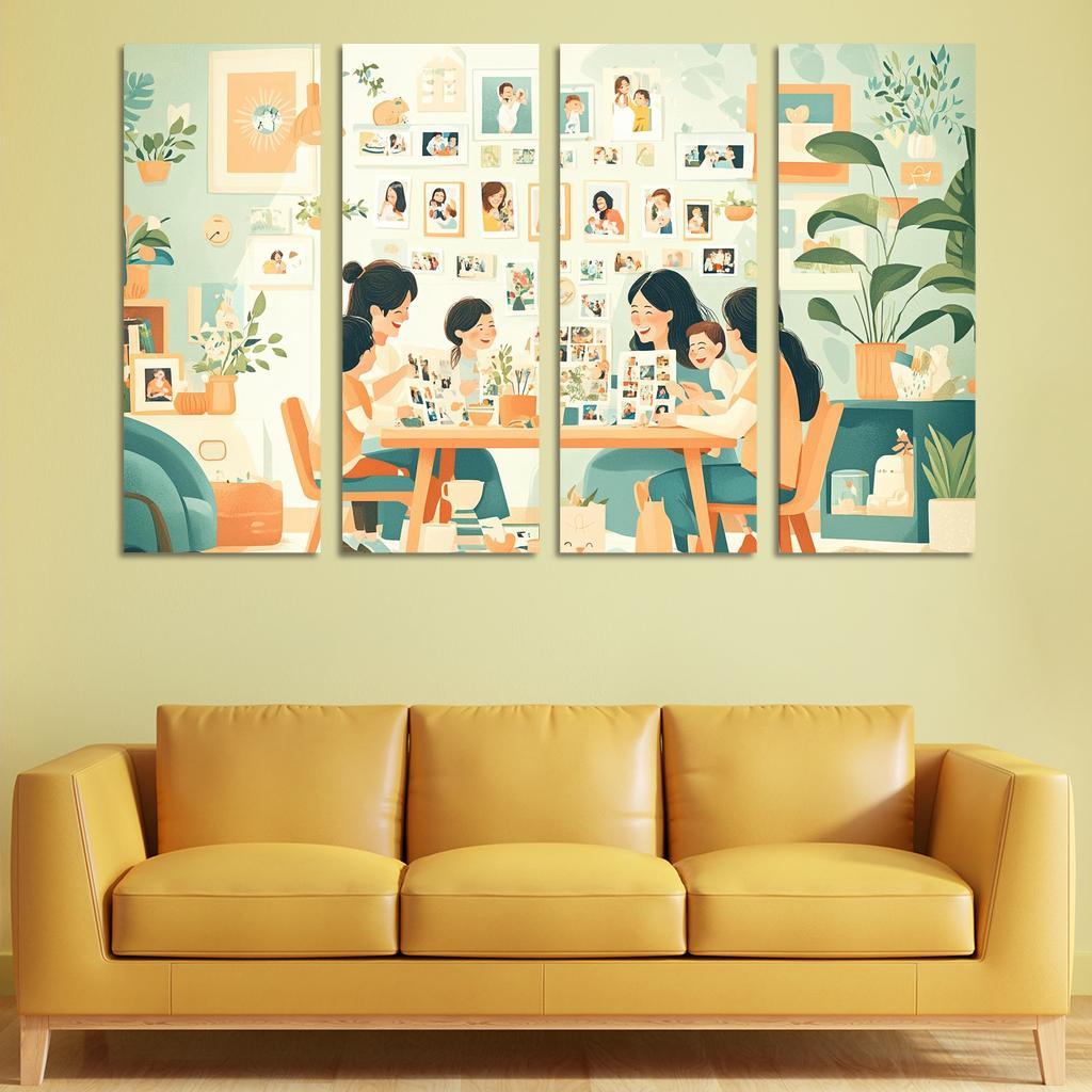 The Journey Of Motherhood Milestones And Memories Custom Paintings Frame