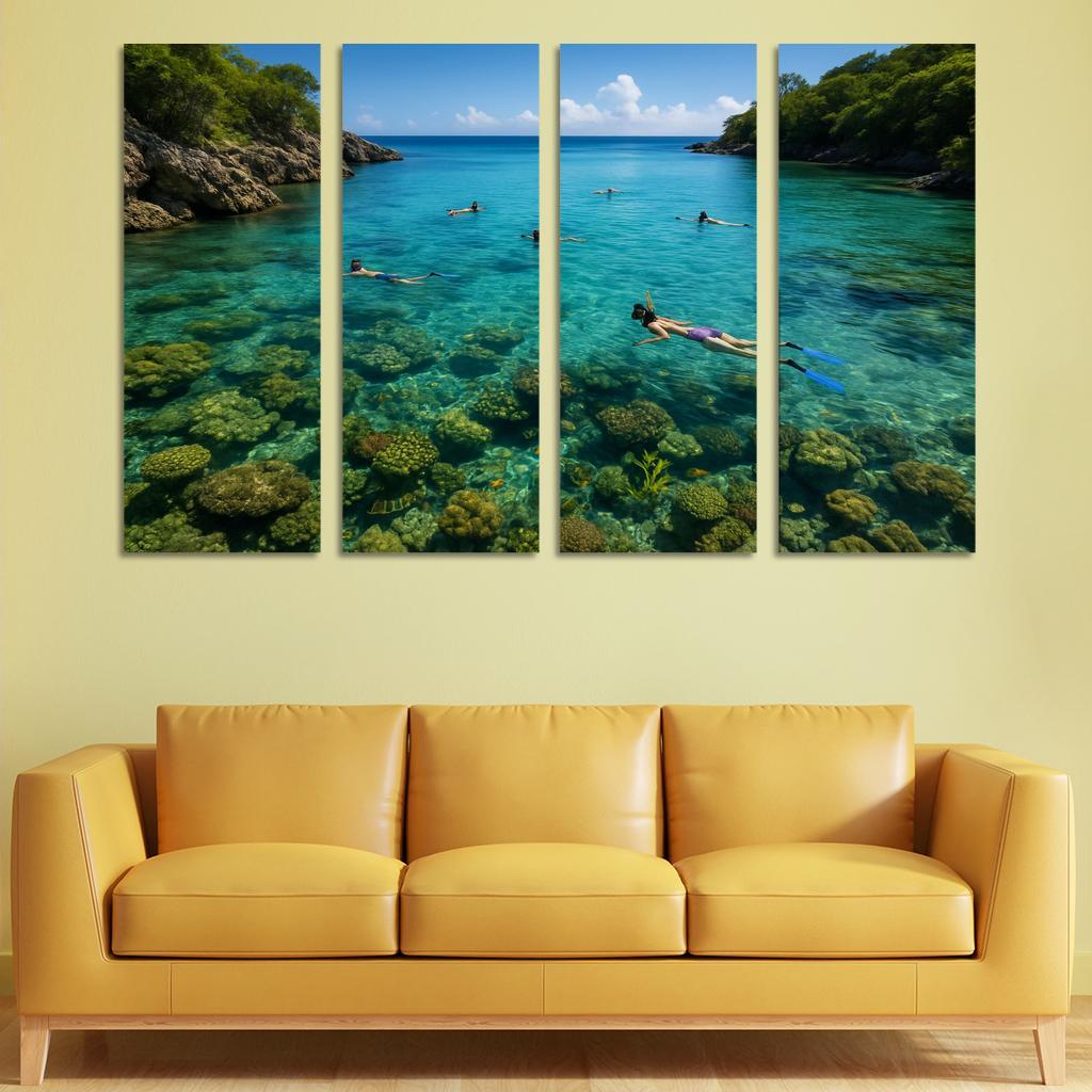 Crystal Bay Snorkeling Sanctuary Custom Paintings Frame