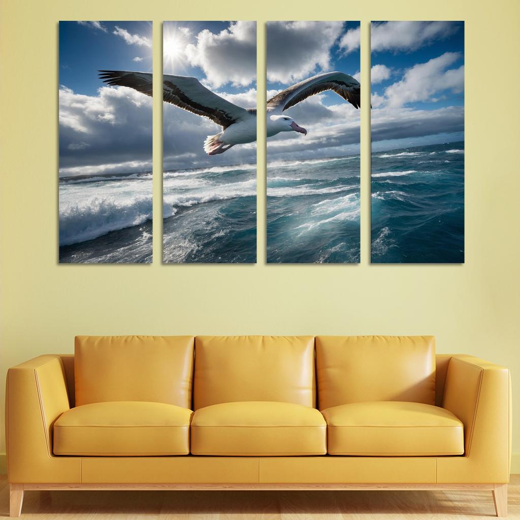 The Majestic Albatross Master Of The Winds Modern Paintings Frame