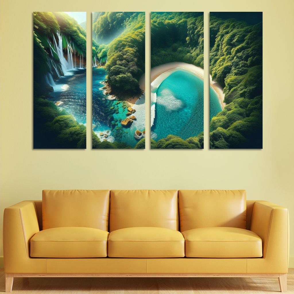 Mystic Cove Enchanted Forest Meets Sea Custom Paintings Frame