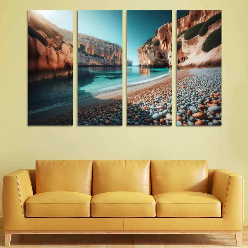 Pebble Cove Unique Geological Wonders Custom Paintings Frame