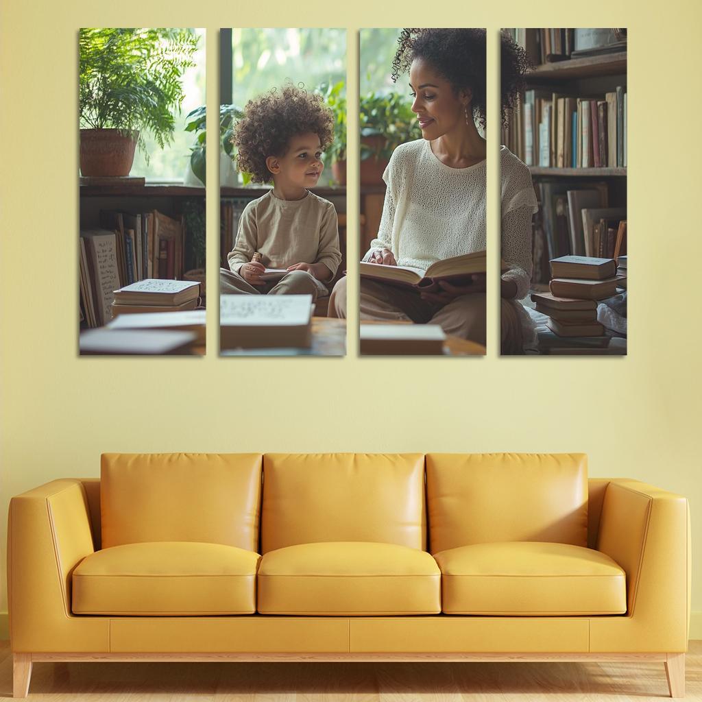Whispers Of Wisdom A Mothers Teachings Canvas Paintings Frame