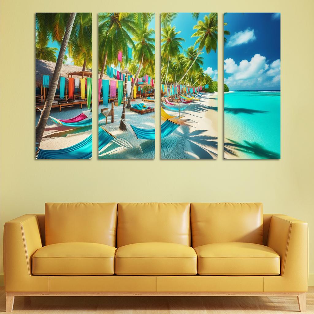 Tropical Escape Beach Premium Artwork Frames