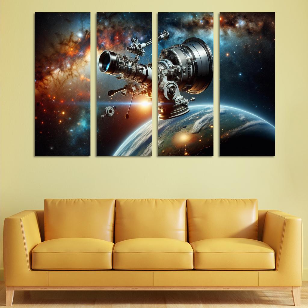 The Wonders Of Space Telescopes Abstract Paintings Frame