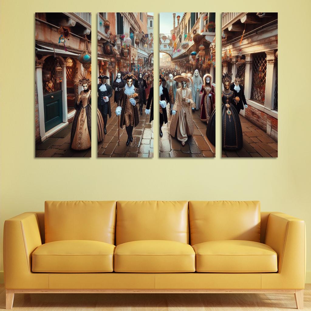 Venice Carnival Canvas Paintings Frame