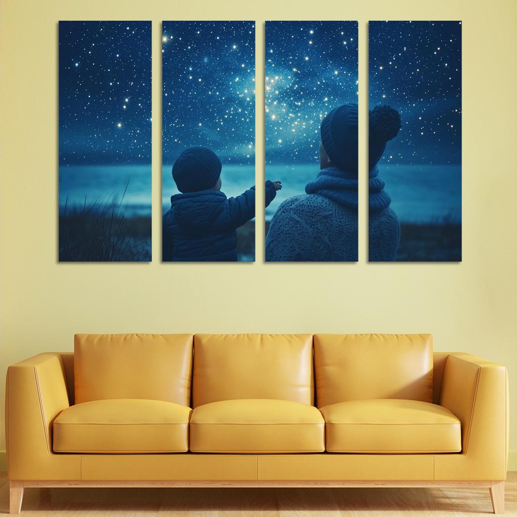 The Light Of Hope A Mothers Guiding Star Canvas Paintings Frame