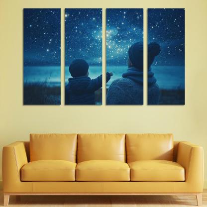 The Light Of Hope A Mothers Guiding Star Canvas Paintings Frame