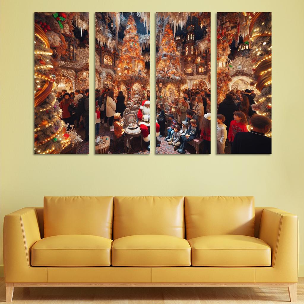 Harrods Christmas Grotto - United Kingdom Modern Paintings Frame
