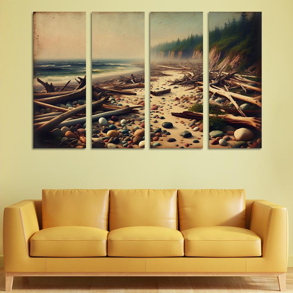 Rustic Cove Rustic Charm By The Sea Abstract Paintings Frame