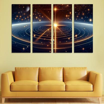 The Mechanics Of Stellar Parallax Abstract Paintings Frame