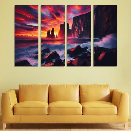 Sunset Cliffs A Photographers Dream Canvas Paintings Frame