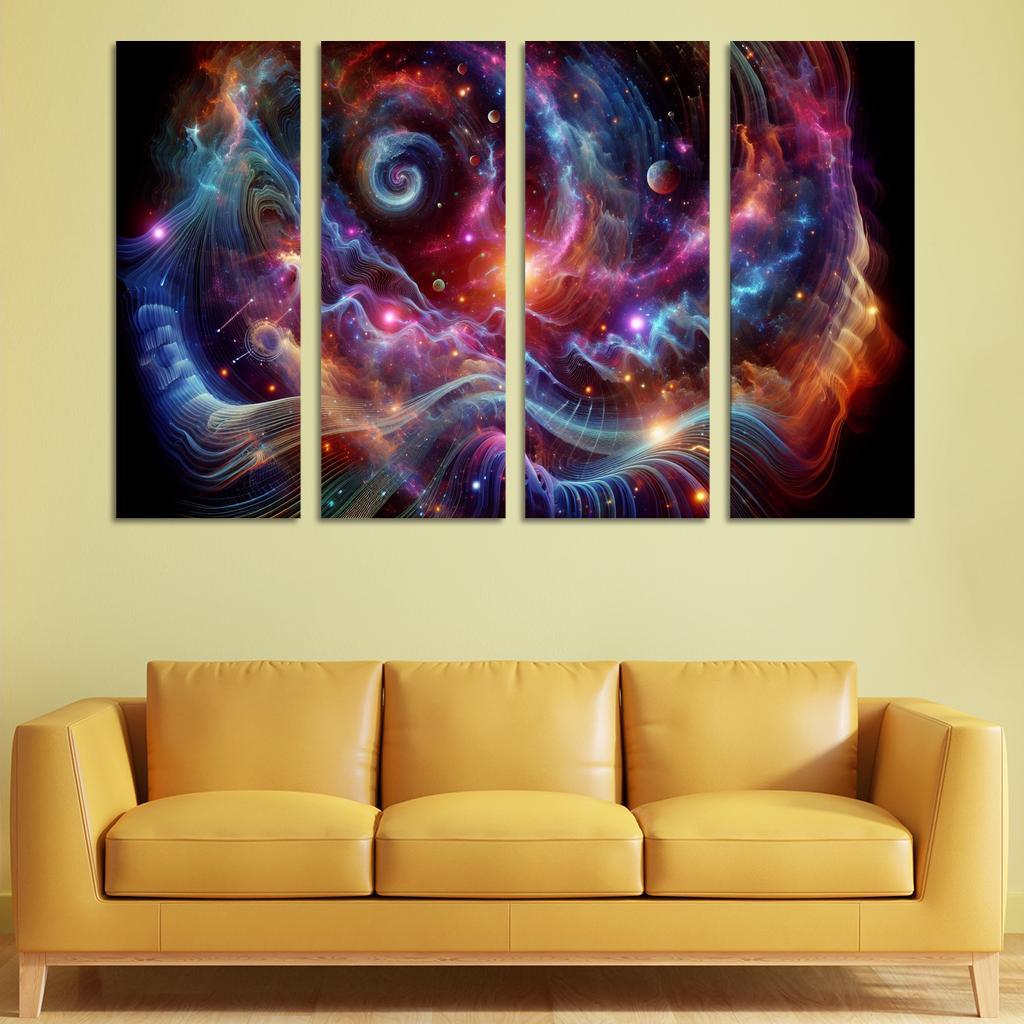 Celestial Interplay Of Frequencies Premium Artwork Frames